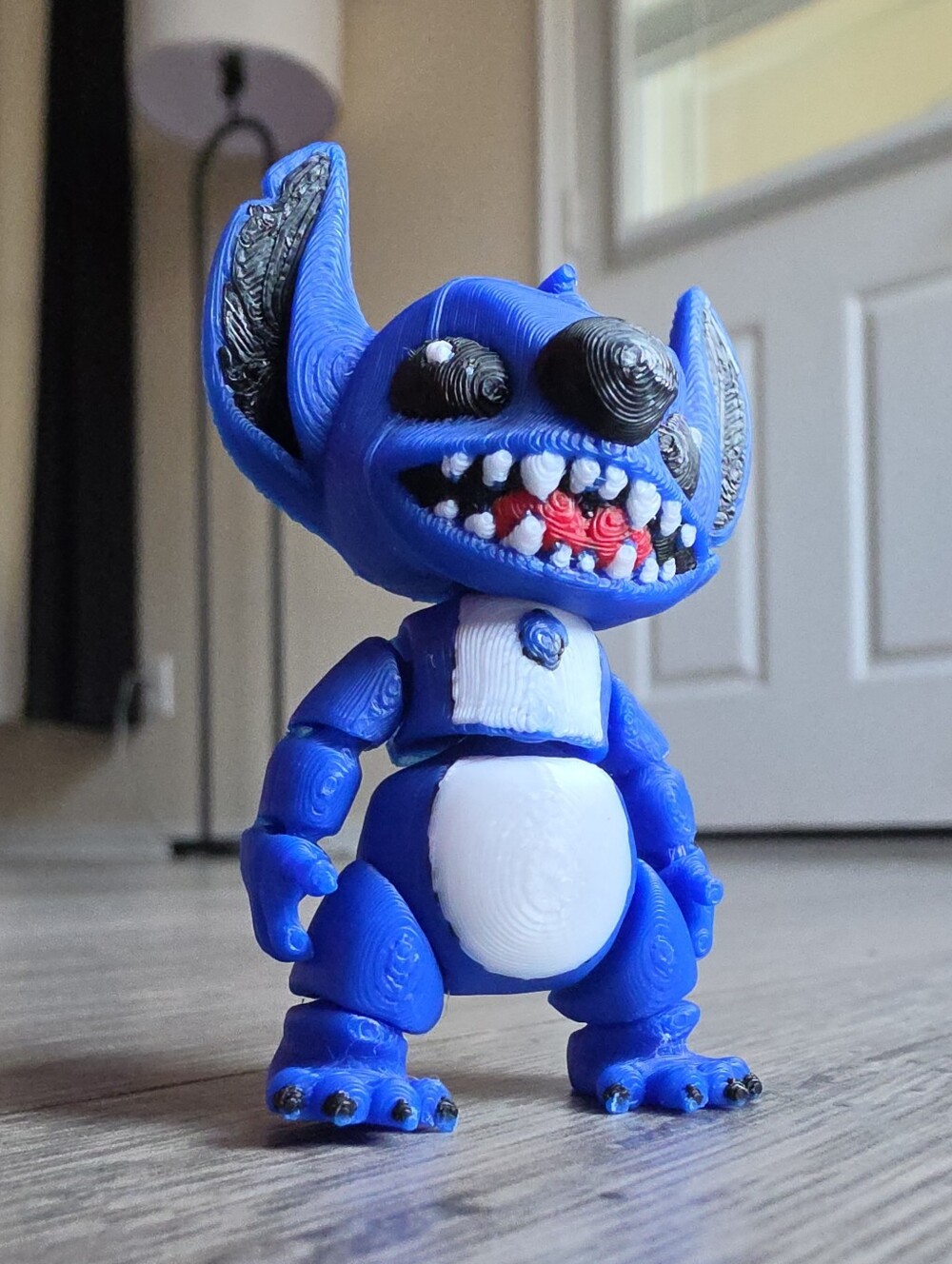 3/$6 3D Printed Stitch Mini Blue Monster Toy - Kids Toys